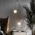 Arched Twin Light Black Pendant