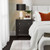 Compostela Travertine Table Lamp - Black Shade-2