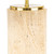 Compostela Travertine Table Lamp - Black Shade-5