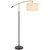 Beirut Gold Black Arc Floor Lamp-2