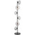 Zaria Matt Black Smoked Glass Floor Lamp