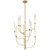 Arciere 9 Light Antique Gold Pendant Chandelier