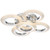 Candra Five Rings Chrome Ceiling Light-2