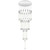 Corto 37 Tube Lights Chrome Drop Chandelier Corto 37 Tube Lights Chrome Drop Chandelier