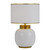 Denia White Gold Ceramic Table Lamp