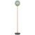 Erbil Black Marble Green Glass Floor Lamp-1