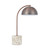 Ortega White Terrazzo Bronze Dome Table Lamp-3