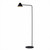 Pole Office Black Geometric Floor Lamp
