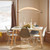 Sail White Paper Shade Long Pendant Light-1