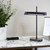 Lymaelle Smoke Glass Modern Bankers Table Lamp-1