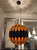 Spherical Black Gold Tube Minimalist Pendant Light - Showroom