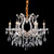 Adele 6 Light Golden Traditional Crystal Chandelier