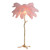 Feather Pink Poly Resin Tree Floor Lamp