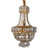 Prague 5 Light Golden Crystal Empire Chandelier