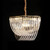 Aberdeen Clear Glass Drape LED Chandelier-1