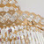 Shimmering Clear Crystals Cascading Gold Chandelier-4