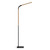 Derby Black Ash Wood Contemporary LED Floor Lamp