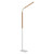 Derby White Ash Wood Contemporary LED Floor Lamp