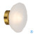 Zaria Antique Gold Frosted Glass Wall Light