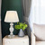 Calabar Chrome Pleated White Shade Table Lamp-1