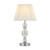 Calabar Chrome Pleated White Shade Table Lamp