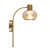 Monrovia Antique Brass Glass Wall Light-1