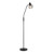 Monrovia Matt Black Glass Floor Lamp