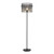 Quincy Smoke Glass Black Floor Lamp-1