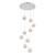 Sparks Chrome Nonuple Lights Cluster Pendant-2 Sparks Chrome Nonuple Lights Cluster Pendant-2