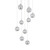Sparks Chrome Nonuple Lights Cluster Pendant-3 Sparks Chrome Nonuple Lights Cluster Pendant-3