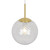 Chisell Swirled Glass Brass Pendant Light-2