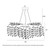 Merida Chrome Crystal Statement Pendant Light-6