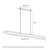 Salem Pearl Grey Linear Bar LED Pendant-4