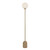 Gina Opal Glass Beige Travertine Floor Lamp-2