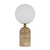 Gina Opal Glass Beige Travertine Table Lamp-1