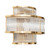 Frontera Brass Fluted Glass Tiered Wall Light-2