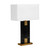 Naha Black Marble Angular Table Lamp-1