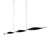Axia Twisted Black Linear LED Pendant-4