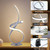 Ainhoa Curvy Satin Chrome LED Table Lamp-7