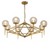 Roman 8 Light Gold Chandelier