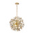 Caspian Gold Clear Crystal Ball Chandelier-2