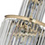 Chanel Gold Spiral Crystal Tiered Chandelier-5