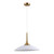 Discia White Gold Wide Dome Pendant Light