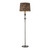 Aurelia Black Nickel Floral Shade Floor Lamp