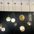 Moon Acrylic White Gold Pendant Light