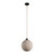 Valerian Linen Round Glass Pendant Light