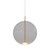 Orb Air Old Brass Clear Glass Ball LED Pendant