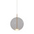 Orb Air Old Brass Clear Glass Ball LED Pendant-1