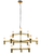 Modular 12 Light Candle Contemporary Chandelier - Gold-1
