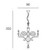 Vintage Curved Arm Candle Chandelier - White-9